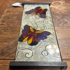 Chesapeake Bay Stained Glass Butterfly Art Panel